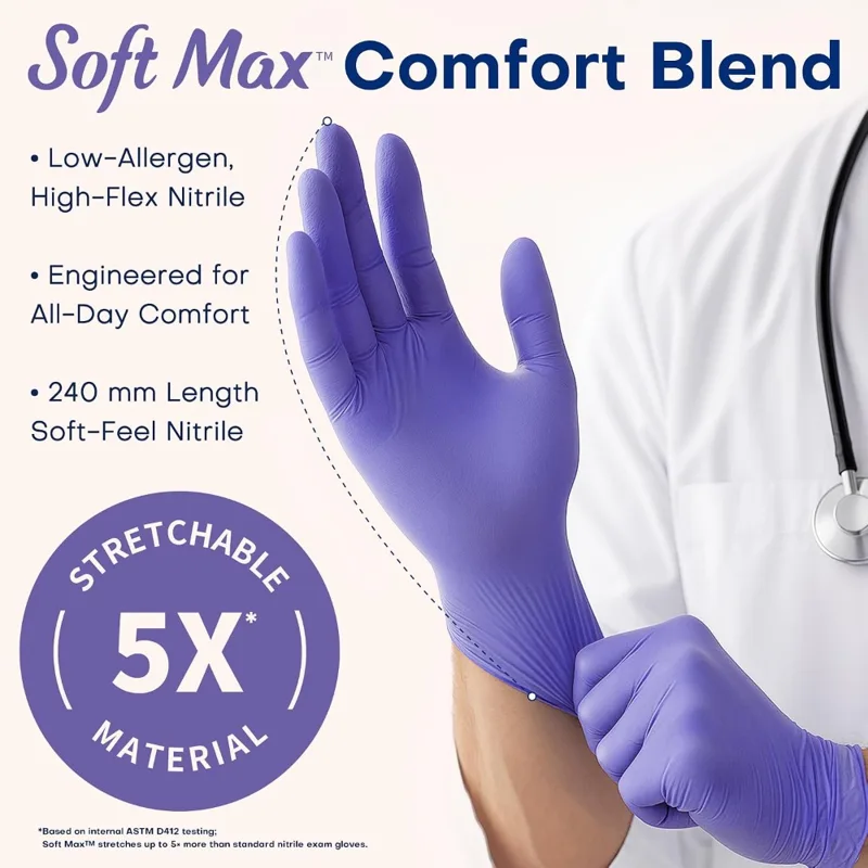 قفازات النتريل للاستخدام مرة و - مراجعة Exam Glove Nitrile وسعره