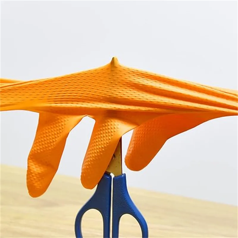 قفازات النتريل البرتقالية شديد - مراجعة Nitrile Mechanic Glove وسعره