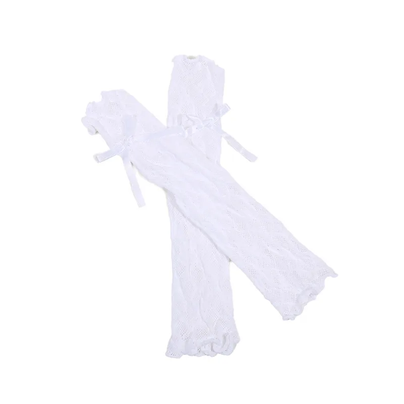 قفازات صيفية طويلة من الدانتيل - مراجعة Fingerless Glove Knit وسعره