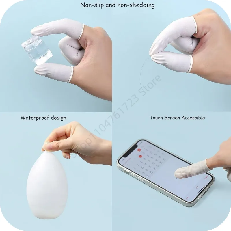 100 قطعة من أغطية الأصابع المط - مراجعة Latex Disposable Glove وسعره