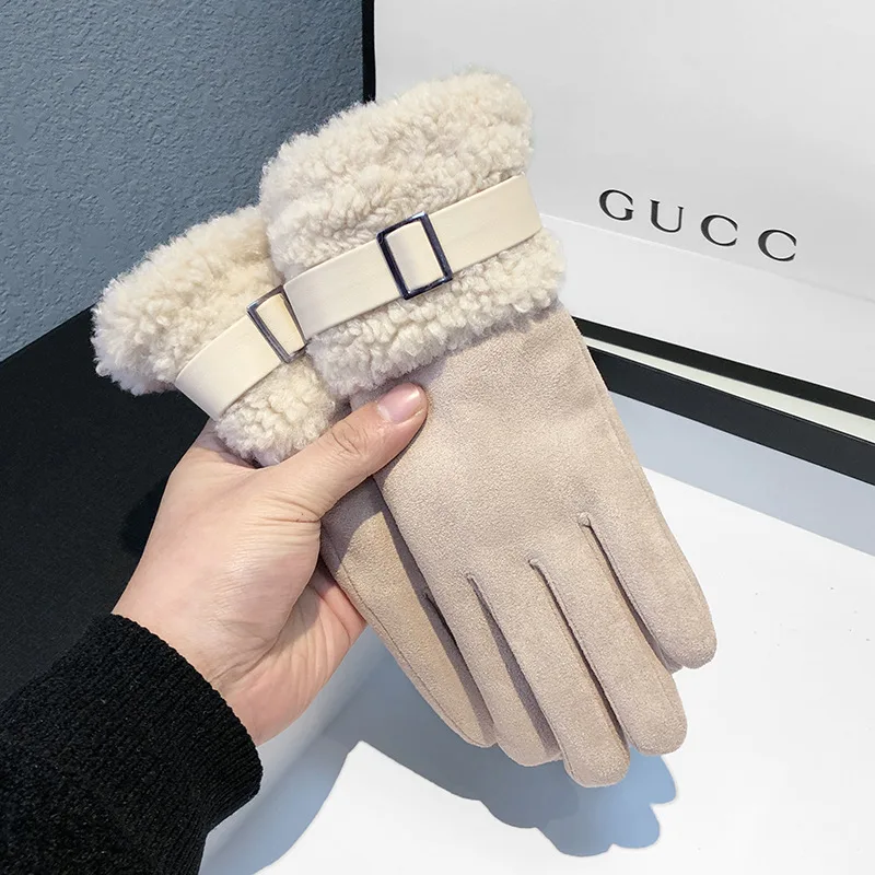 قفازات الشتاء النسائية سميكة ا - مراجعة Wool Glove Lined وسعره