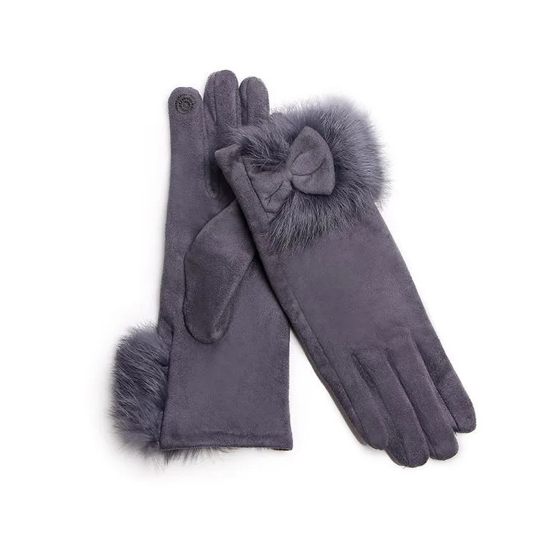 الشتاء الإناث جلد الغزال القوس - مراجعة Leather Driving Glove وسعره