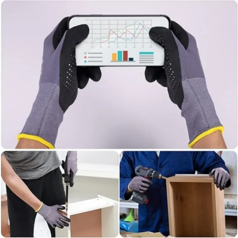 مايكرو رغوة قفازات العمل السلا - مراجعة Nitrile Mechanic Glove وسعره