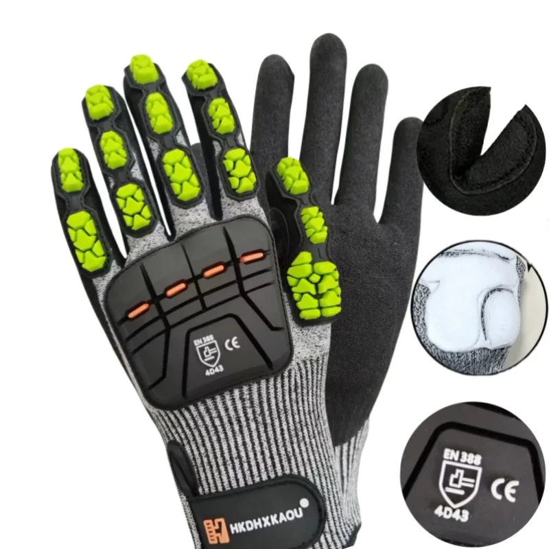 قفازات TPR ميكانيكية جديدة مضا - مراجعة Work Glove Impact وسعره