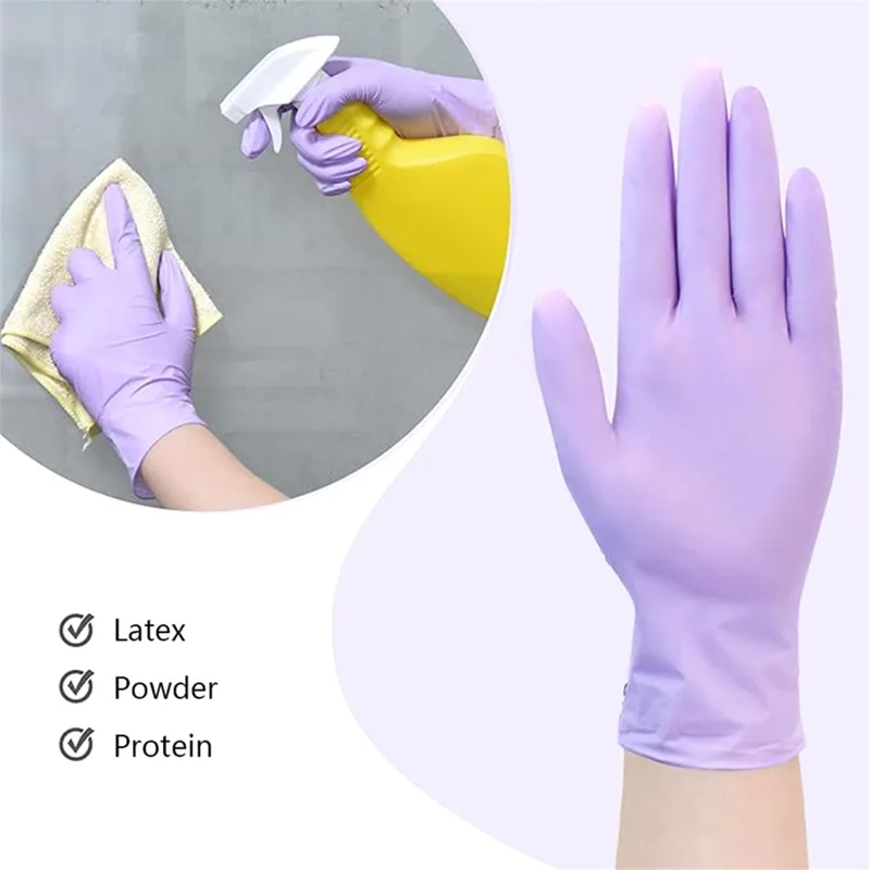 عالية الجودة 100 قطعة قفازات ا - مراجعة Exam Glove Nitrile وسعره
