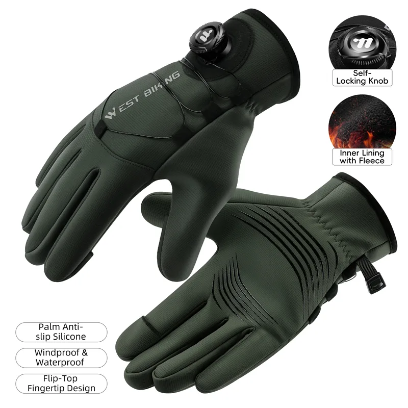 قفازات الشتاء للدراجة المغناطي - مراجعة Winter Glove Insulated وسعره