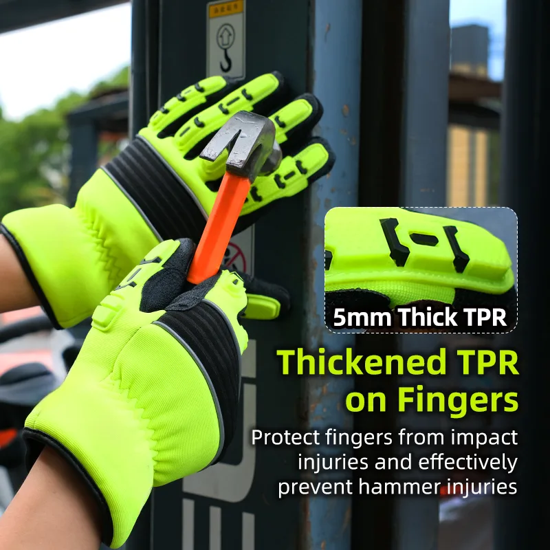 قفازات أمان مقاومة للصدمات بسم - مراجعة Work Glove Impact وسعره