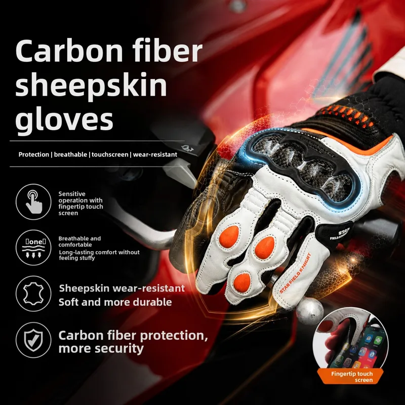 قفازات ركوب الدراجات النارية م - مراجعة Motorcycle Glove Knuckle وسعره