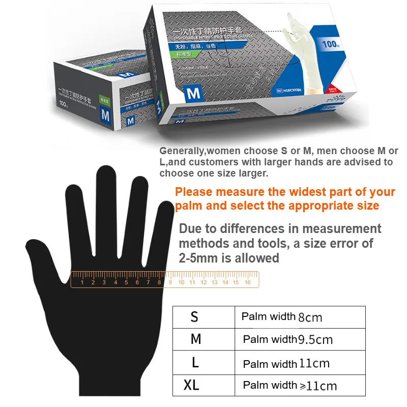 100 قطعة قفازات النتريل القابل - مراجعة Exam Glove Nitrile وسعره