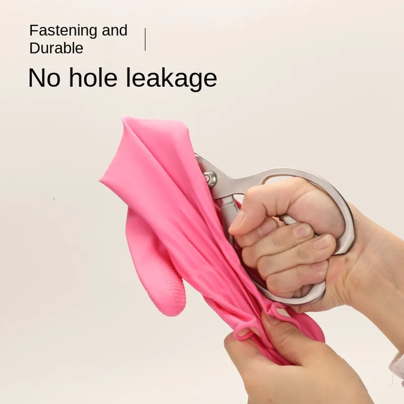 قفازات غسيل أطباق وردية سميكة  - مراجعة Dish Glove Rubber وسعره