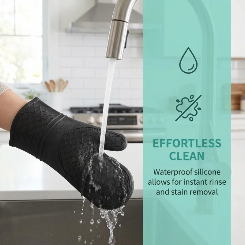 قفازات فرن من السيليكون الآمن  - مراجعة Oven Mitt Silicone وسعره