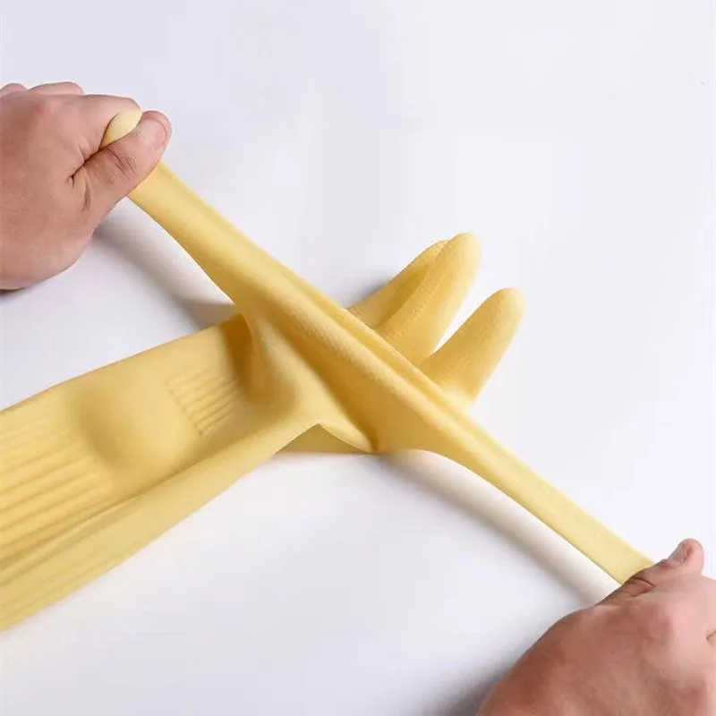 قفازات طويلة قابلة لإعادة الاس - مراجعة Dish Glove Rubber وسعره