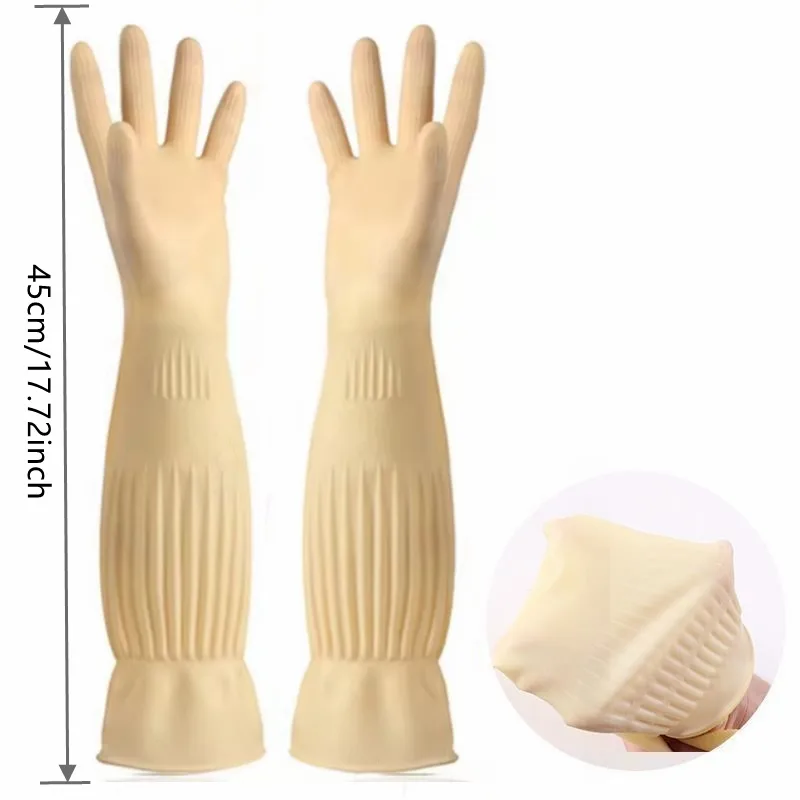 قفازات طويلة قابلة لإعادة الاس - مراجعة Dish Glove Rubber وسعره
