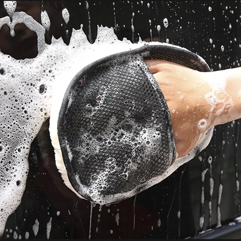 منتجات غسيل السيارات ، فرشاة ت - مراجعة Wool Glove Lined وسعره