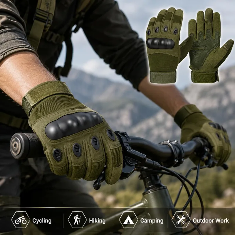 قفازات تكتيكية كاملة الأصابع م - مراجعة Motorcycle Glove Knuckle وسعره