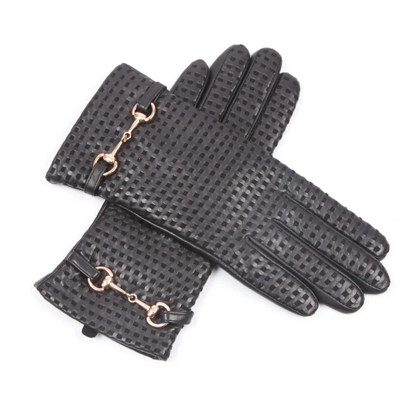 الخريف الشتاء قفازات جلدية حقي - مراجعة Wool Glove Lined وسعره