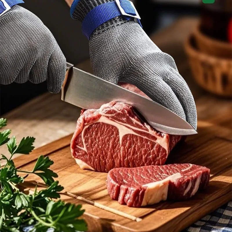 مكافحة قطع شبكة قفاز معدني سلا - مراجعة Cut Resistant Glove وسعره