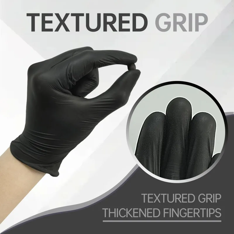 100 قطعة قفازات نتريل سوداء لل - مراجعة Nitrile Mechanic Glove وسعره