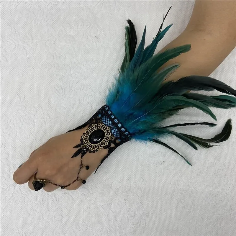 هالوين ريشة الدانتيل قفازات أص - مراجعة Motorcycle Glove Knuckle وسعره