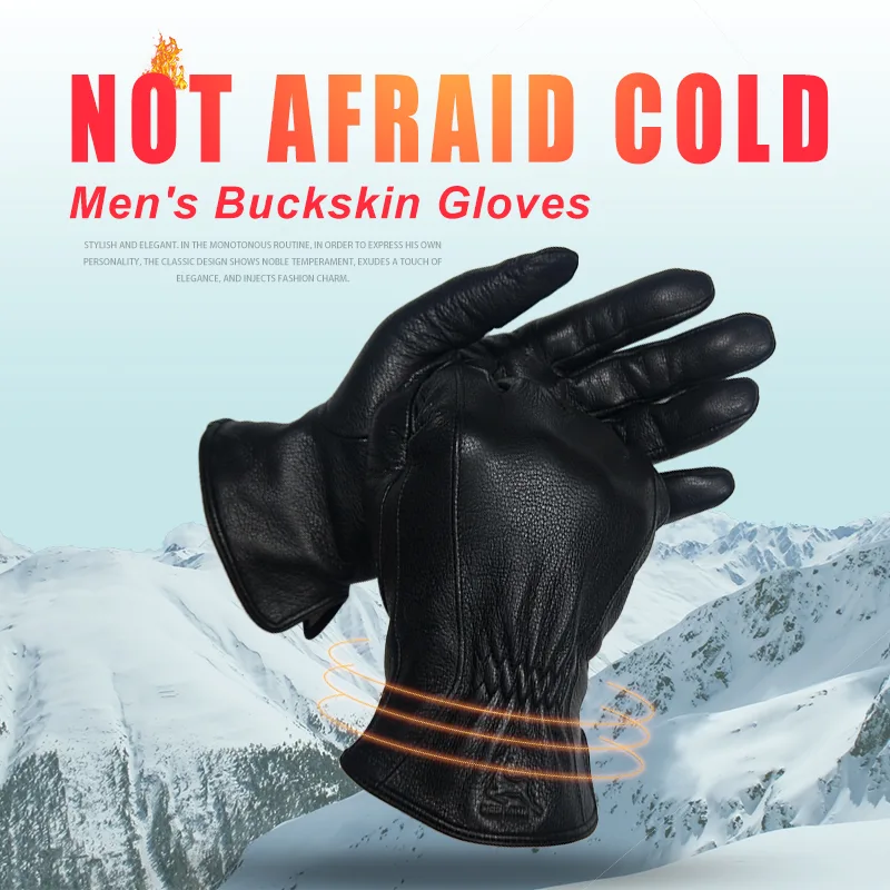    قفازات شتوية للرجال من جلد - مراجعة Wool Glove Lined وسعره