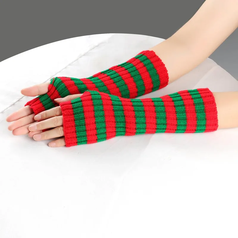 شتاء دافئ طويل الأكمام القوطية - مراجعة Fingerless Glove Knit وسعره