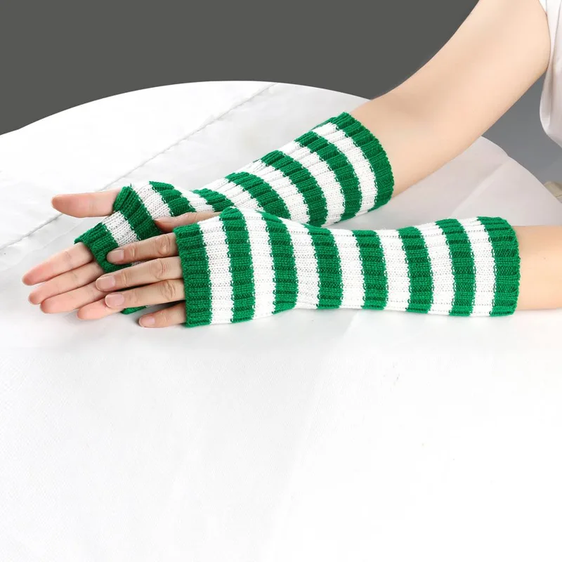 شتاء دافئ طويل الأكمام القوطية - مراجعة Fingerless Glove Knit وسعره