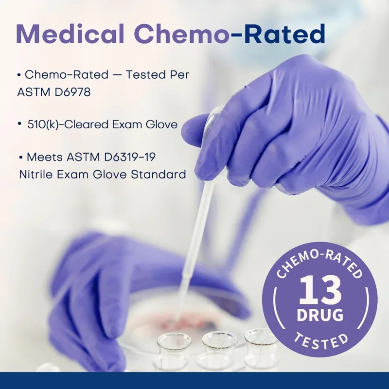 قفازات طبية من النتريل للاستخد - مراجعة Exam Glove Nitrile وسعره