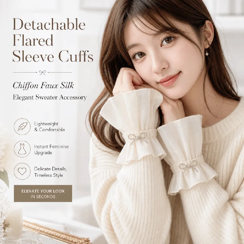 أكمام شيفون مكشكشة قابلة للفصل - مراجعة Fingerless Glove Knit وسعره
