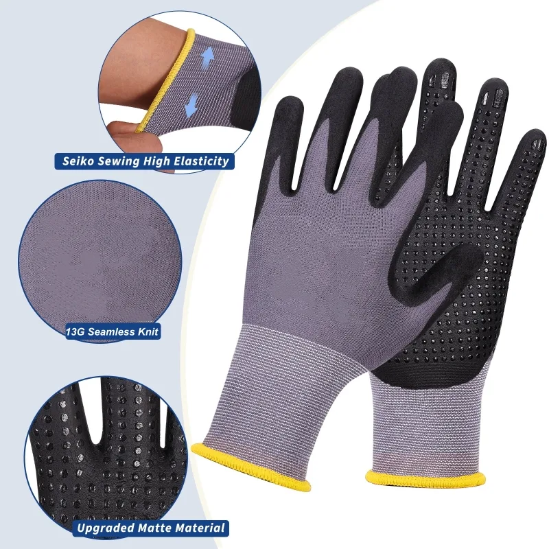 مايكرو رغوة النتريل المغلفة قف - مراجعة Nitrile Mechanic Glove وسعره