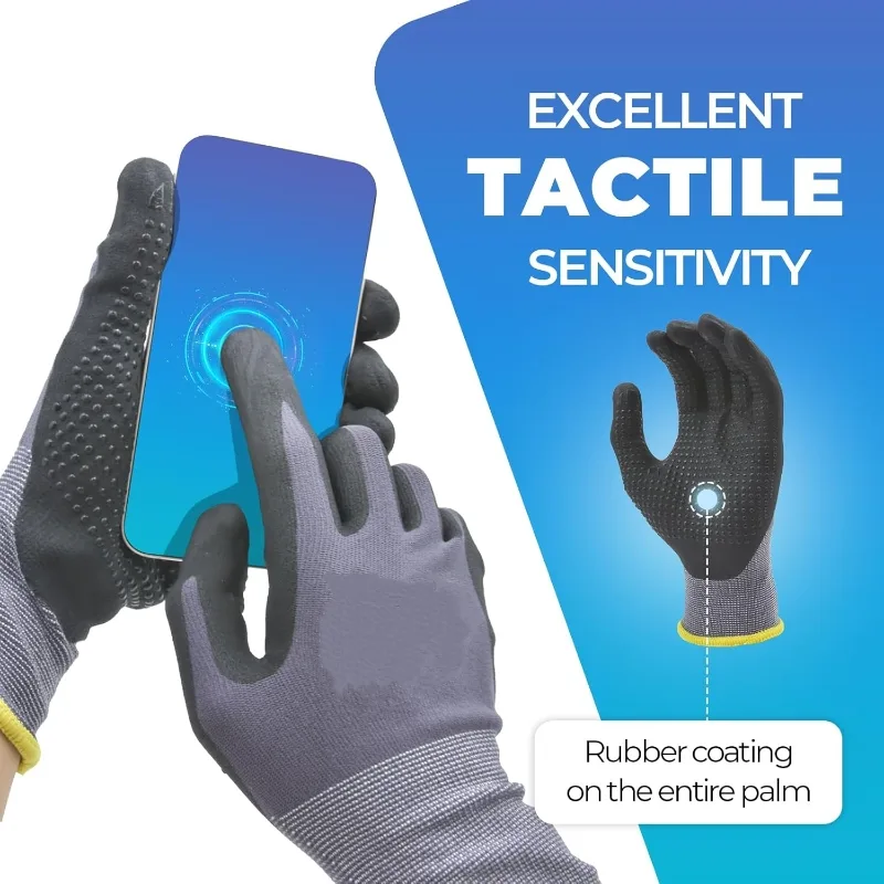 مايكرو رغوة النتريل المغلفة قف - مراجعة Nitrile Mechanic Glove وسعره