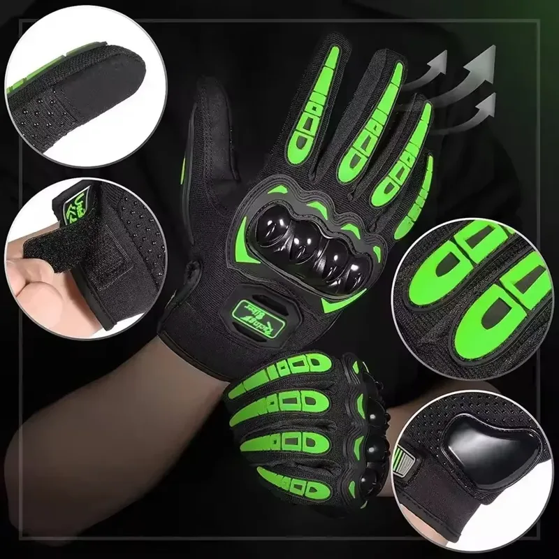 قفازات ركوب الدراجات النارية ا - مراجعة Motorcycle Glove Knuckle وسعره