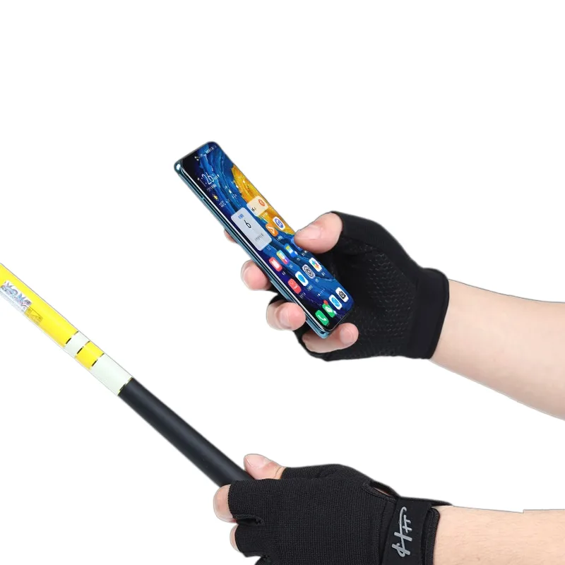 1 زوج الصيد قفازات نصف الاصبع  - مراجعة Cycling Glove Padded وسعره