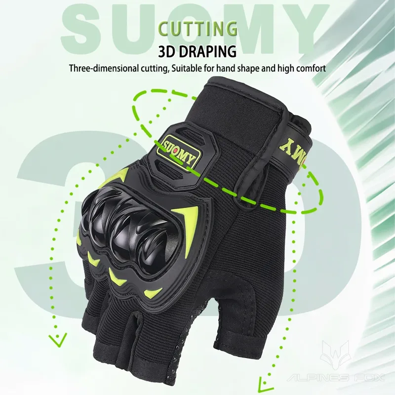 قفازات دراجة نارية بنصف إصبع ل - مراجعة Cycling Glove Padded وسعره