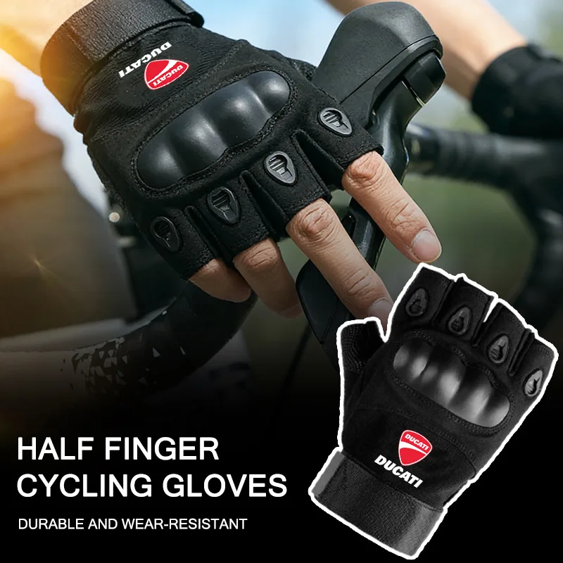 قفازات تكتيكية نصفية الأصابع ذ - مراجعة Motorcycle Glove Knuckle وسعره